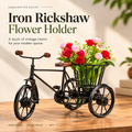 Rickshaw Flower Holder